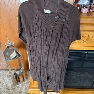 Sonoma Chocolate Cable Knit Cardigan